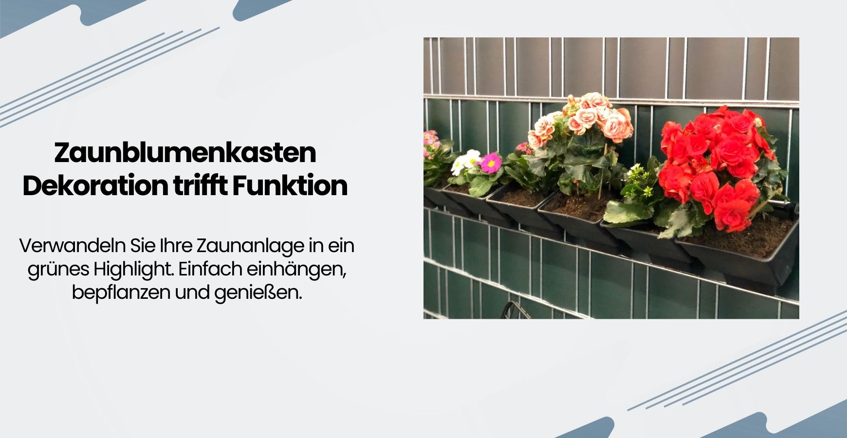 Zaunblumenkasten