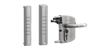 Locinox – Aufbauschloss mit externer batteriebetriebener Codetastatur